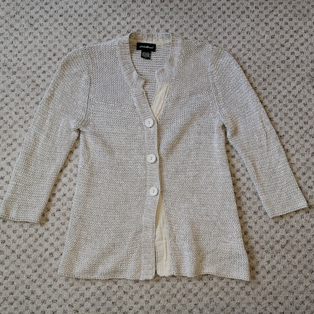 Eddie bauer linen blend sweater